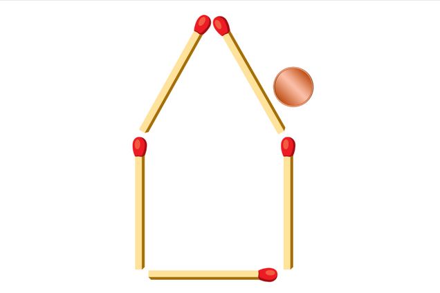 Как передвинуть спички, чтобы монета оказалась внутри: головоломка для гениев