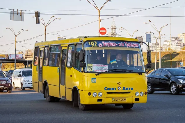 Маршрутка в Киеве. Иллюстративное фото.