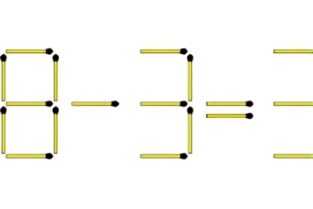 Пересуньте сірник і знайдіть відповідь за 20 секунд: головоломка