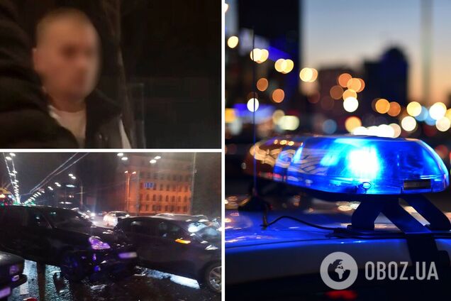 В Киеве пьяный водитель Porsche Cayenne устроил массовое ДТП, а потом начал стрелять. Подробности и фото