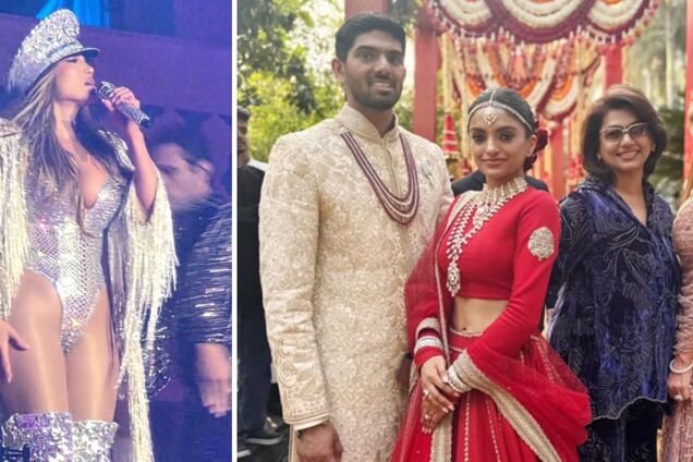 56-летняя Дженнифер Лопес попала в модный конфуз на свадьбе индийского миллиардера: показала больше, чем нужно