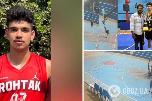 В Индии игрока сборной убило баскетбольное кольцо. Момент попал на видео