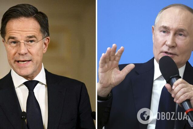 'Ми бачили його в однострої, але далеко від фронту': Рютте відреагував на погрози Путіна