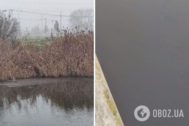 "Екоцид триває": окупанти злили в річку в Маріуполі залишки нафтопродуктів, вода стала чорна. Фото і відео