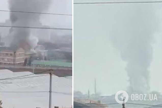 Дрони атакували військову частину полку Росгвардії у Грозному. Відео