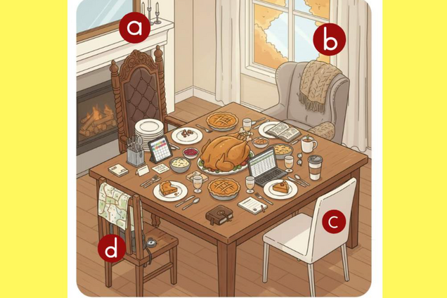 Оберіть місце за столом: швидкий тест на особистість