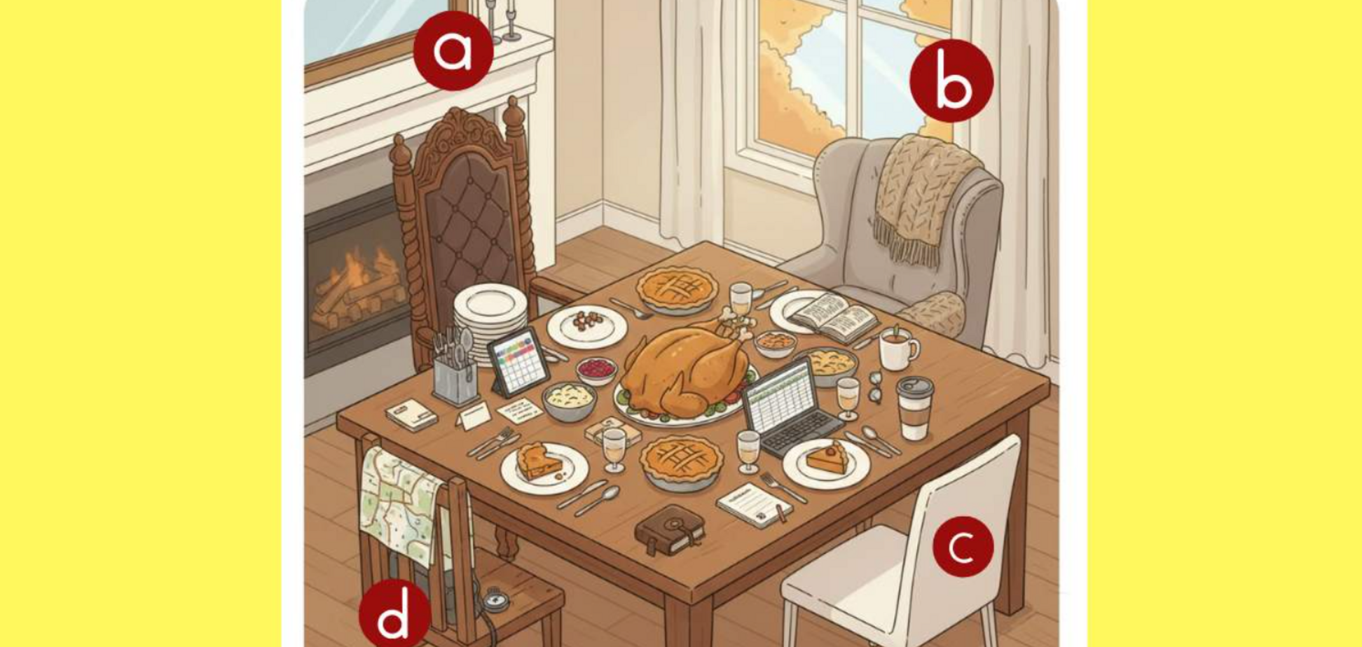 Оберіть місце за столом: швидкий тест на особистість