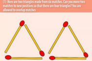 Пересуньте два сірники: головоломка для найрозумніших