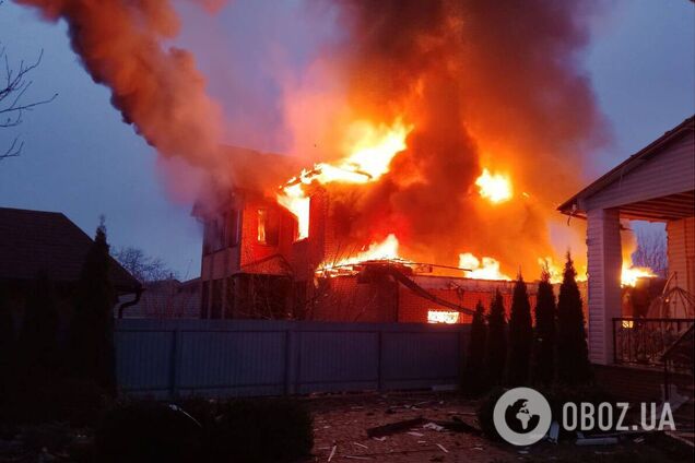 Погибла женщина, есть повреждения в нескольких районах: последствия российского обстрела на Киевщине. Фото