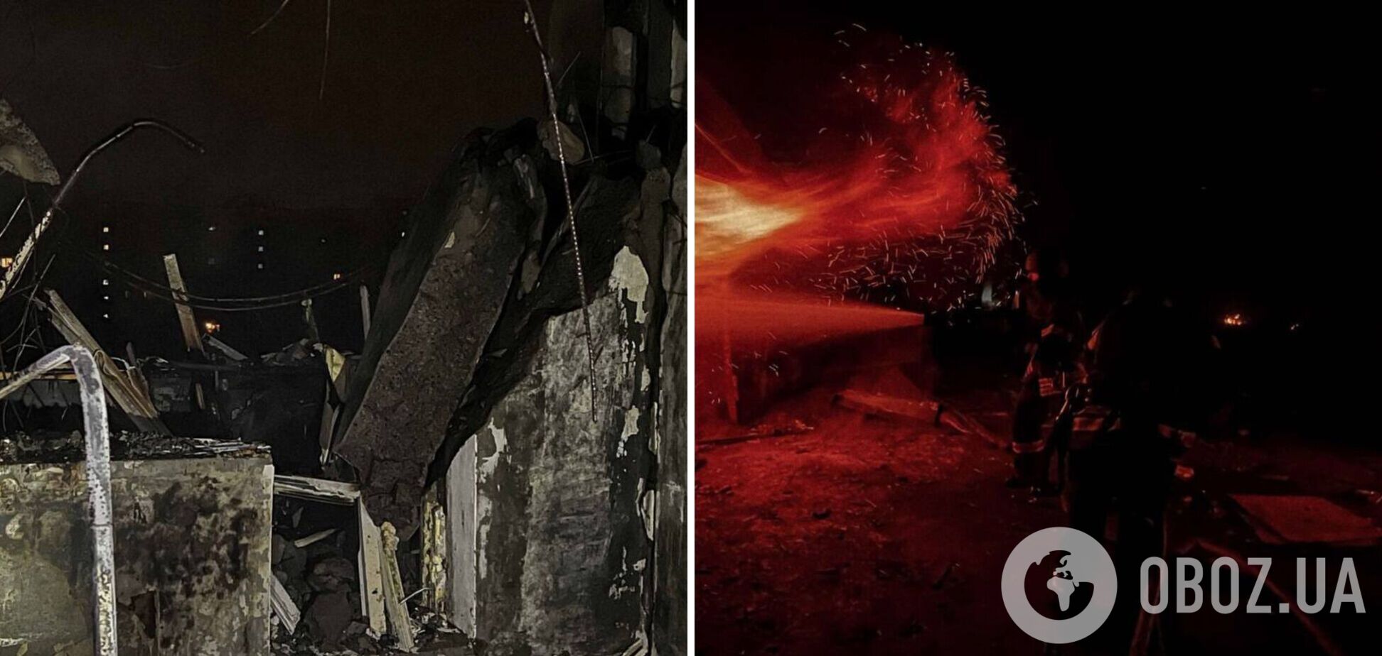 Россия атаковала Киевскую область: повреждены жилые дома и предприятие, есть погибшая и пострадавшие. Фото и видео