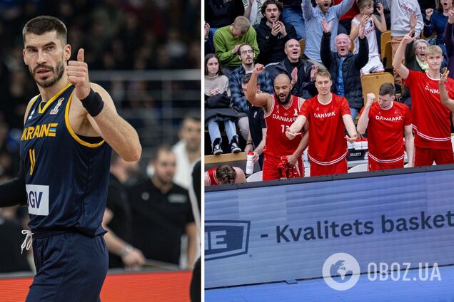 Украина – Дания: результат матча отбора ЧМ-2027 по баскетболу. Видео