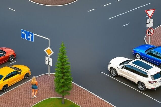 Кому дозволено найбільше напрямків для руху? Тест на знання ПДР