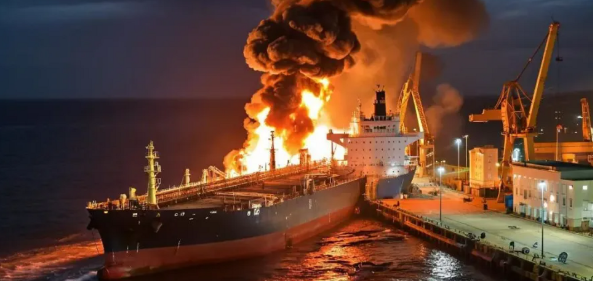 Есть попадание в трубопровод, поврежден танкер: появились спутниковые фото последствий атаки на порт в Туапсе