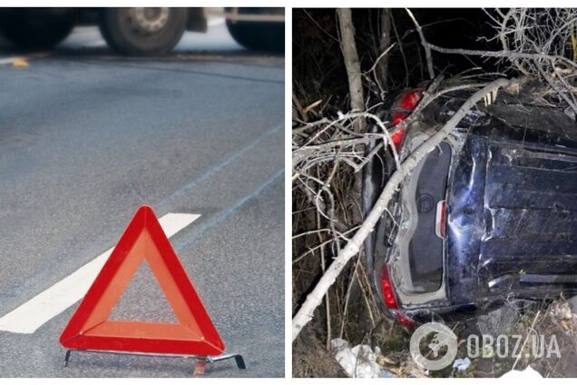 В Полтавской области авто вылетело в кювет: пострадали 18-летний водитель и пассажирка. Фото