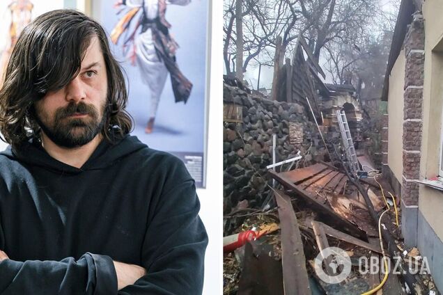 Россия разрушила дом украинского художника в Киеве: выбиты окна, разбита крыша, но все живы. Фото последствий