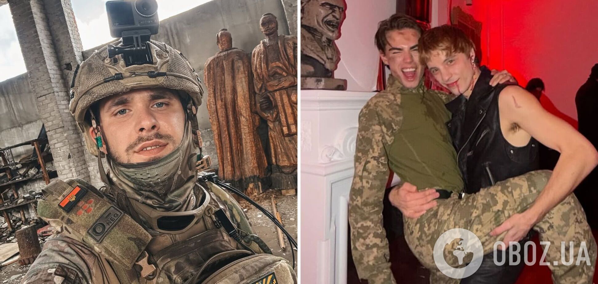 Блогер, который выехал за границу, осквернил форму ВСУ в Хэллоуин и нарвался на жесткий комментарий военного. Возмутительные фото