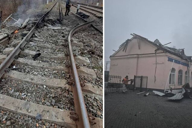Последствия российских ударов по железной дороге 6 ноября 2025 года