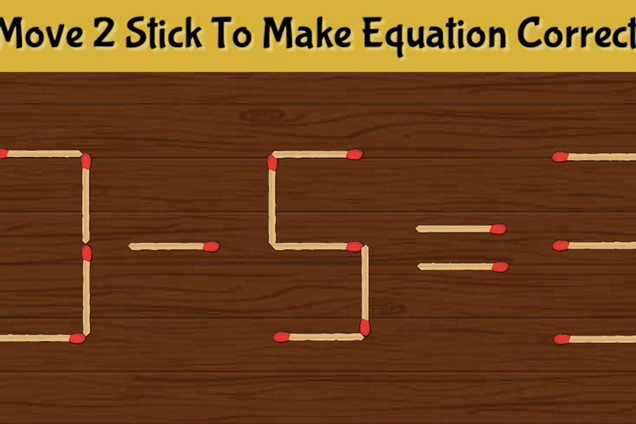 Передвиньте две спички: головоломка для самых умных