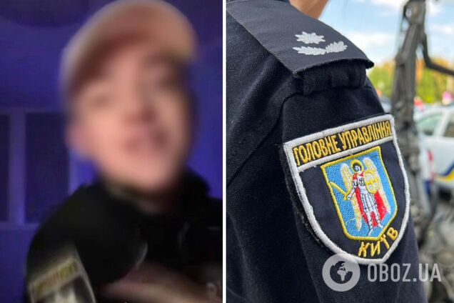В Киеве парень в форме полиции пел российские песни: хотел хайпа и больше подписчиков. Фото