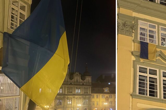 Новый спикер парламента Чехии снял со здания флаг Украины: разъяренные депутаты повесили три новых. Фото и видео