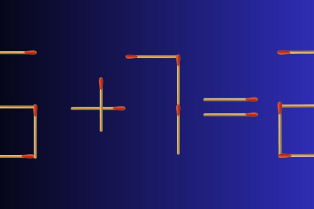 Розв’яжіть рівняння, пересунувши лише 1 сірник: головоломка для кмітливих