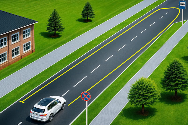 Чи дозволені розворот і зупинка? Тест на знання ПДР