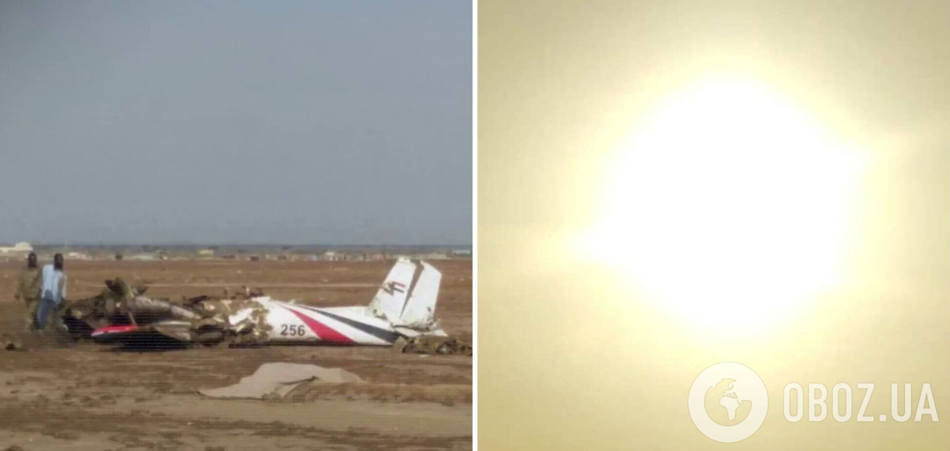 Різко втратив висоту і вибухнув: у Судані розбився військовий транспортний літак Іл-76, екіпаж загинув. Фото і відео