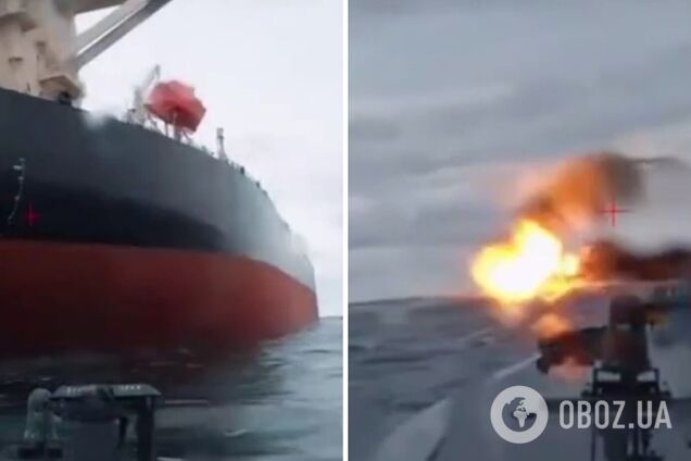 Морские дроны СБУ Sea Baby поразили в Черном море очередной танкер 'теневого флота' РФ. Видео