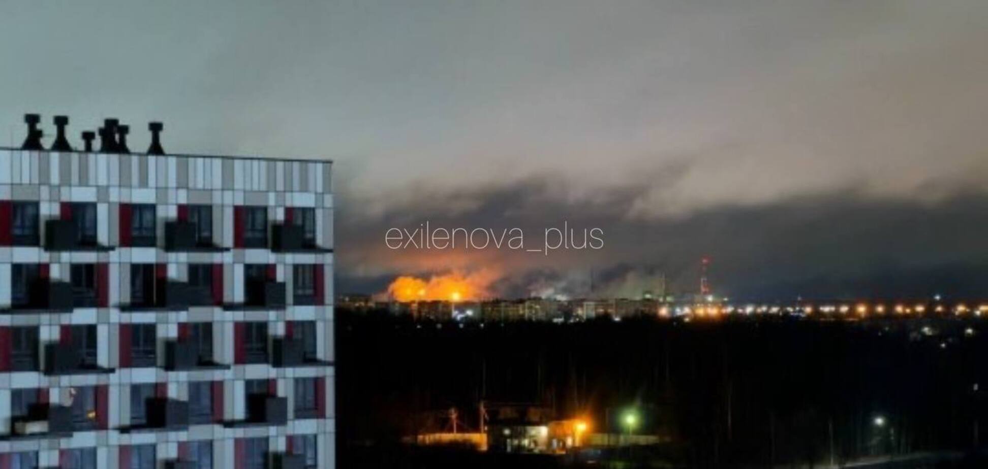 У Великому Новгороді дрони атакували великий хімічний завод: спалахнула пожежа. Фото і відео
