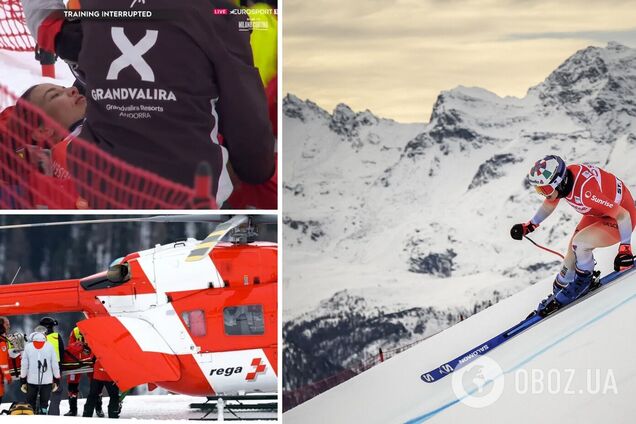 Олимпийская чемпионка-горнолыжница влетела в ограждение на скорости 100 км/ч и сломала шею. Видео