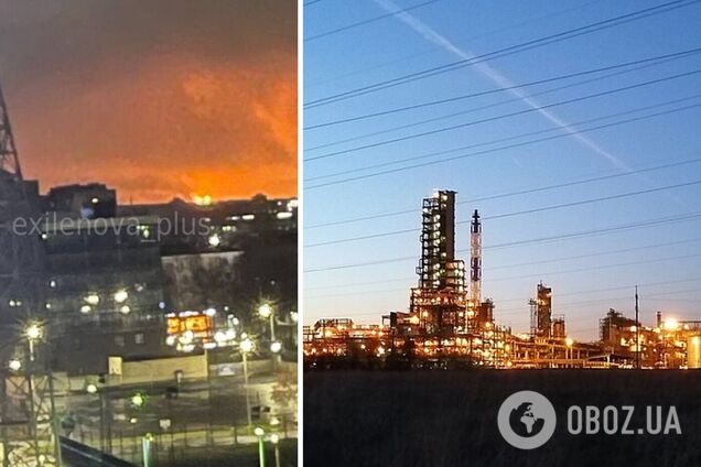 Заграву видно здалеку: дрони атакували НПЗ у російському Ярославлі. Відео