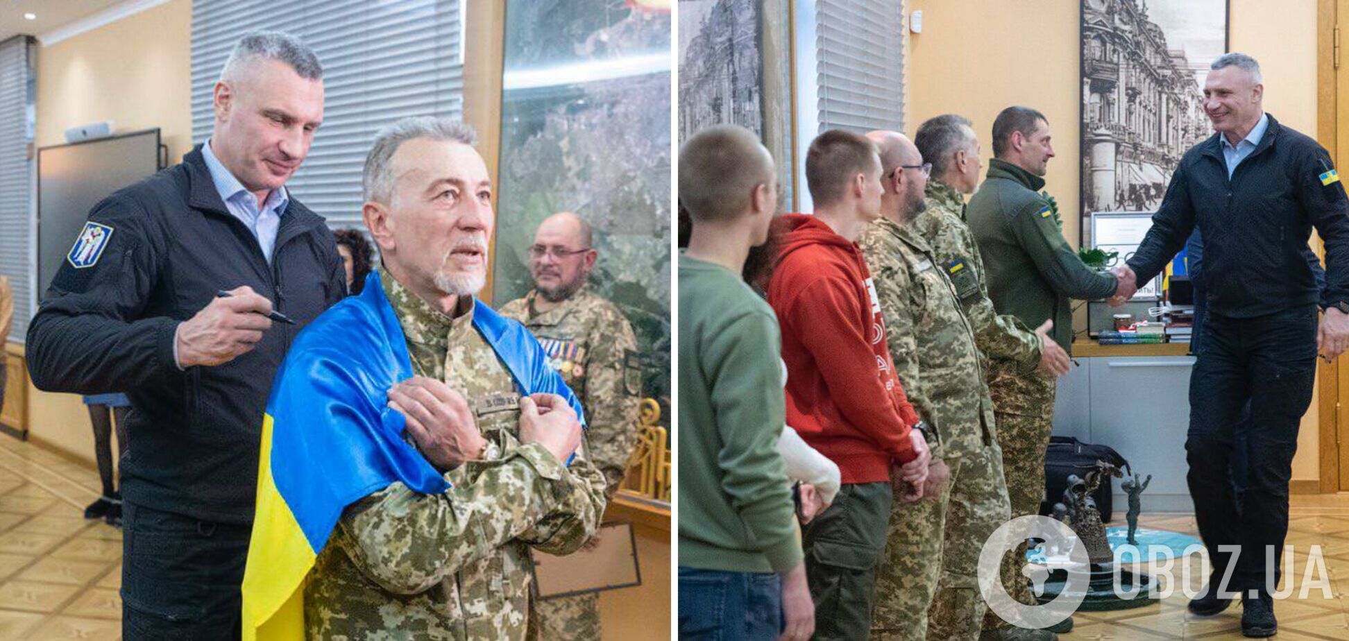 Кличко вручил ветеранам еще 10 ордеров на жилье в столице