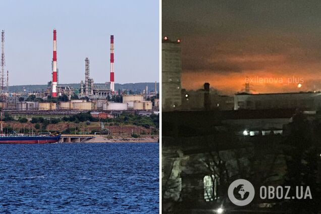 Дроны атаковали НПЗ в российском Саратове: вспыхнул пожар. Фото и видео
