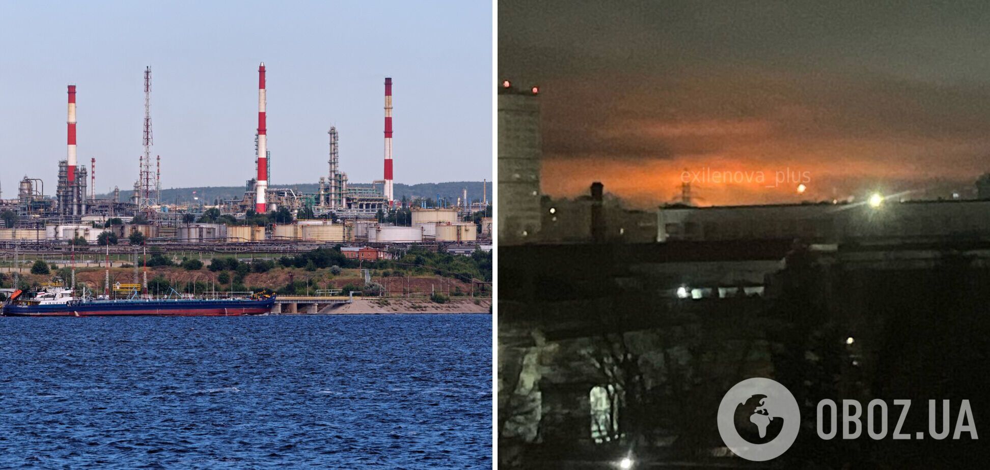 Дроны атаковали НПЗ в российском Саратове: вспыхнул пожар. Фото и видео