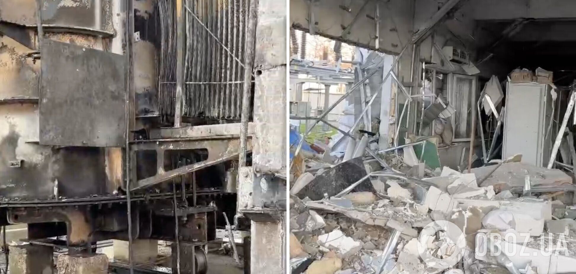 'Тут було наше світло': енергетики показали наслідки атаки РФ по підстанціях на Одещині. Відео