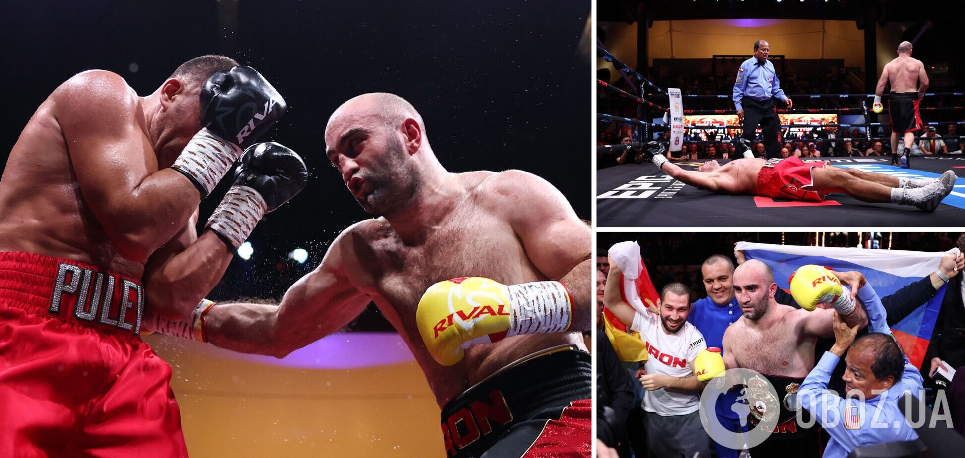 Жертва Усика одним ударом брутально нокаутировал жертву Кличко и стал чемпионом мира в супертяжелом весе, подняв российский флаг. Видео