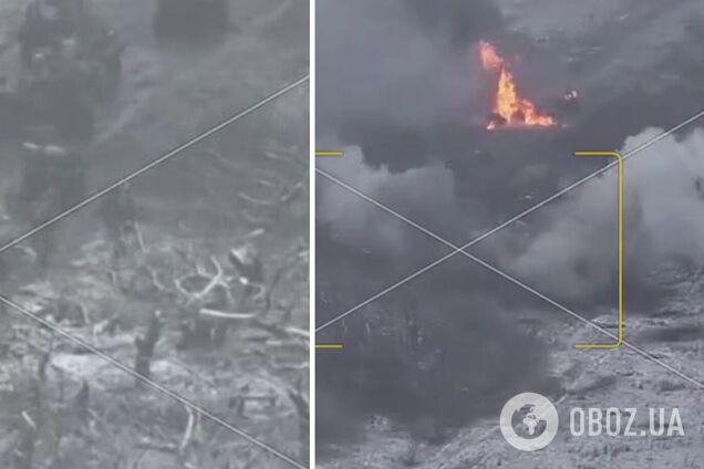 'Настоящий русорез': ВСУ уничтожили колонну армии РФ на подступах к Гришино под Покровском. Видео