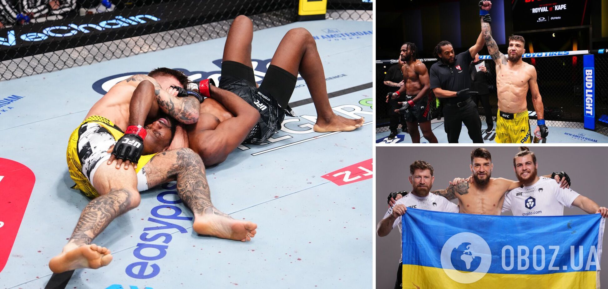 Украинский боец, воевавший против российских оккупантов, победил в 1-м раунде дебюта в UFC. Видео