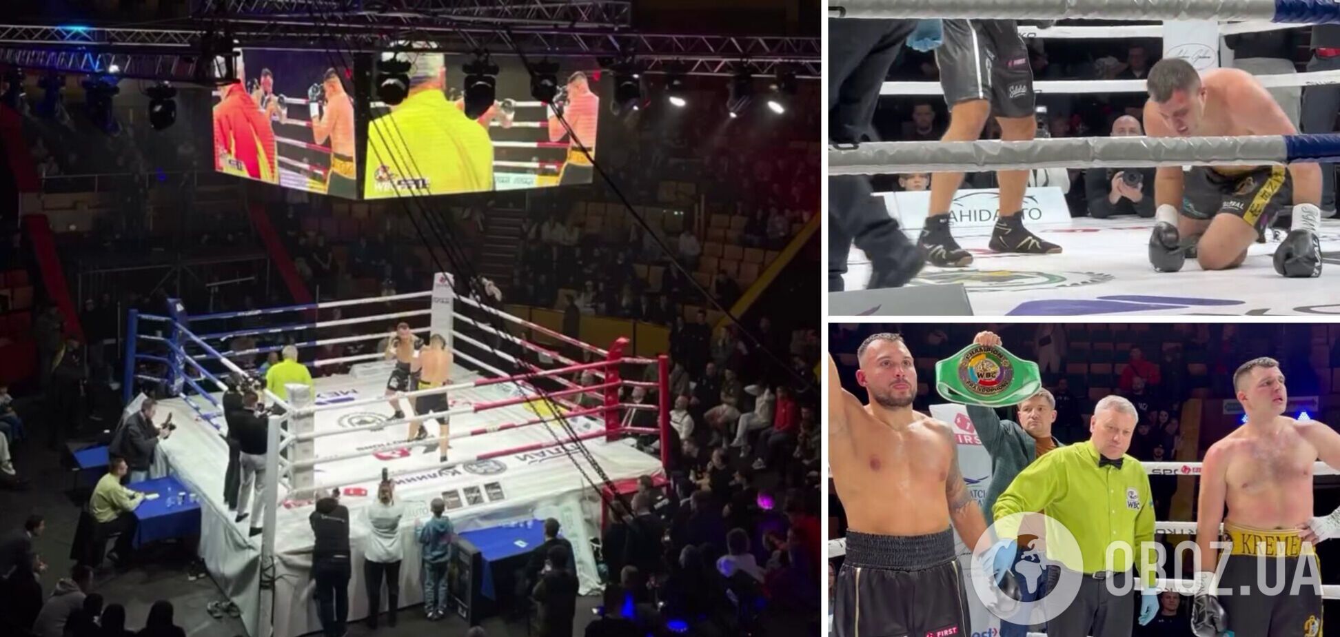 Знаменитий український боксер відмовився продовжувати чемпіонський бій після нокдауну в 1-му раунді та завершив кар'єру. Відео