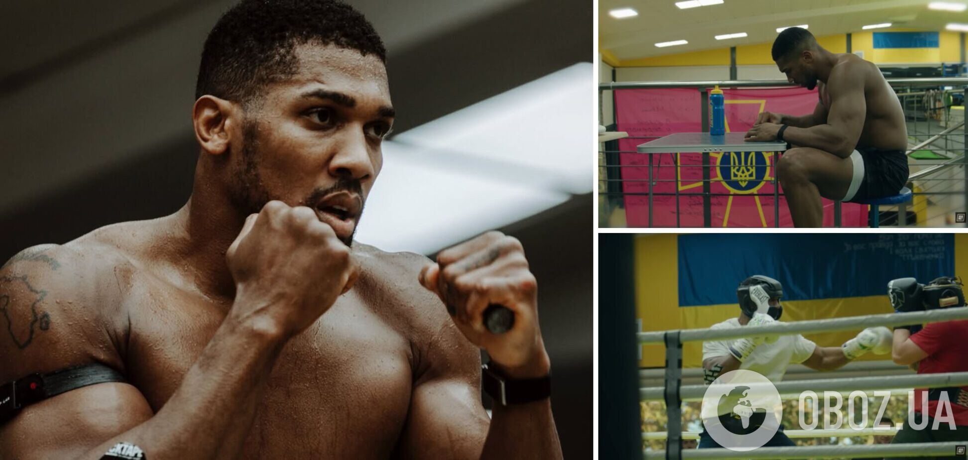 На тлі прапорів України та ЗСУ: Джошуа показав, як готувався до бою з Полом. Відео