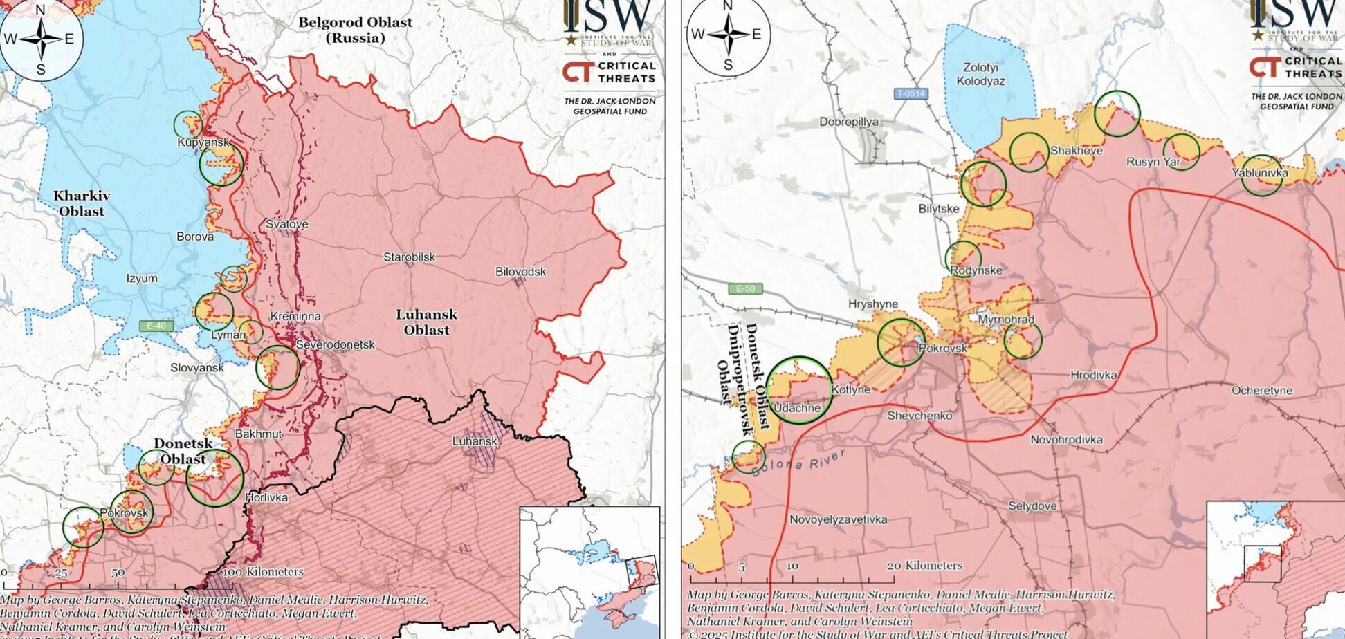 Россия нацелилась на битву за пояс крепостей в Донецкой области, но столкнется с вызовами – ISW