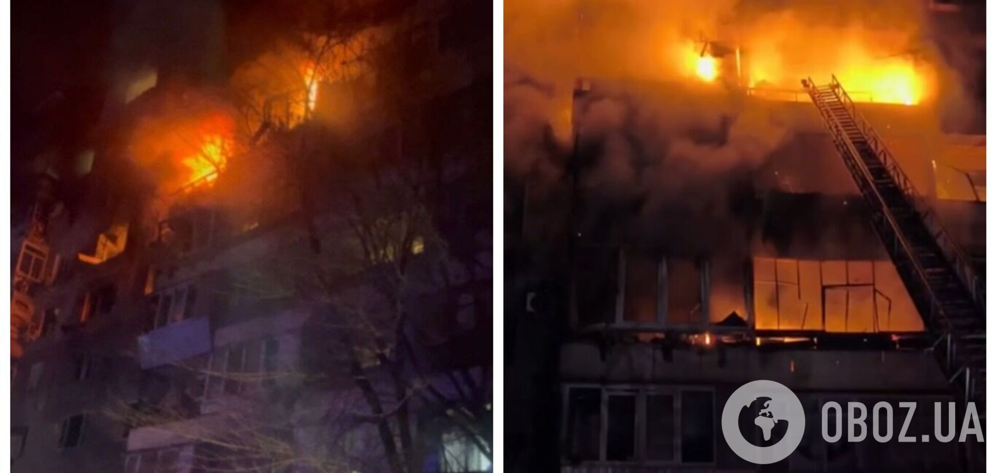 В Запорожье российский 'Шахед' попал в многоэтажку, произошел пожар: есть пострадавшие. Фото и видео