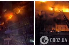 В Запорожье российский 'Шахед' попал в многоэтажку, произошел пожар: есть пострадавшие. Фото и видео