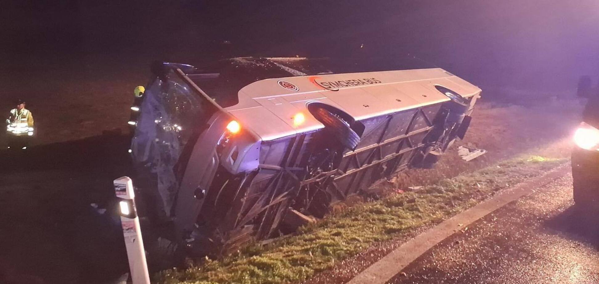 У Словаччині перекинувся автобус з українцями: є постраждалі. Фото