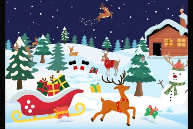 Скільки оленів на малюнку? Весела головоломка