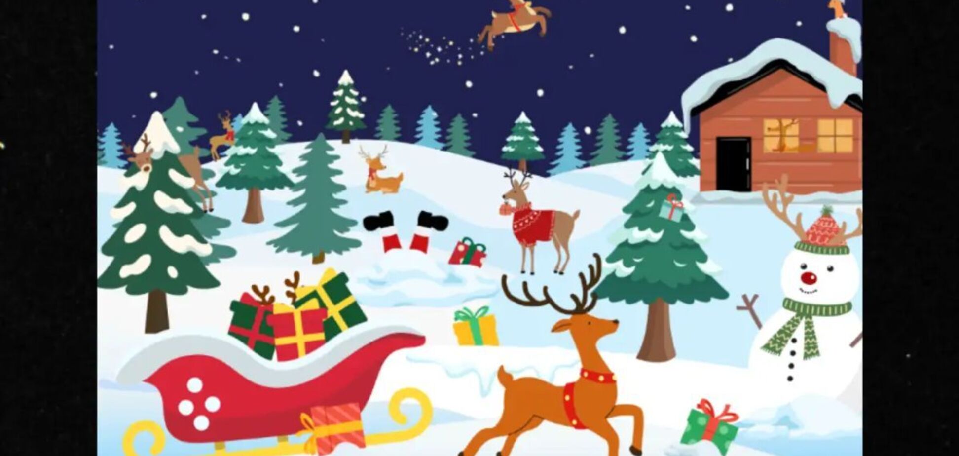 Сколько оленей на рисунке? Веселая головоломка