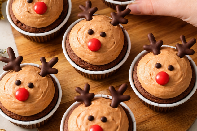 Капкейки 'Олененок': приготовьте атмосферный десерт детям на праздники