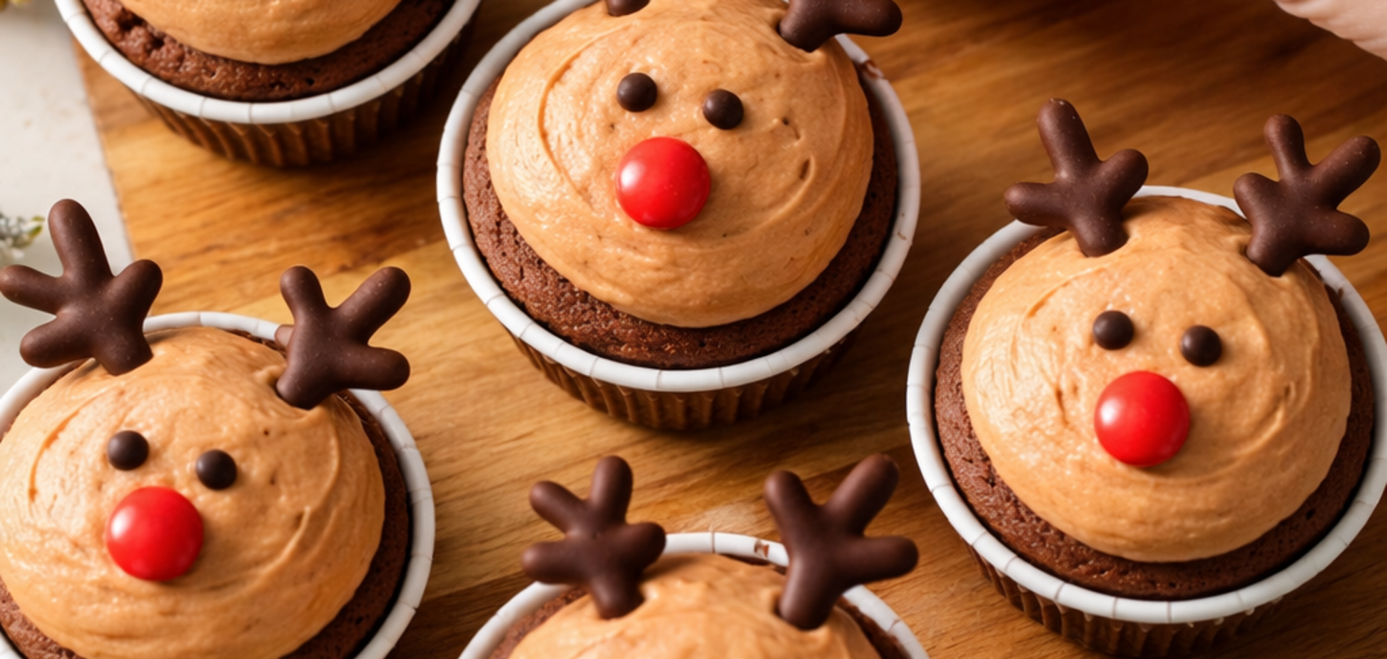 Капкейки 'Олененок': приготовьте атмосферный десерт детям на праздники