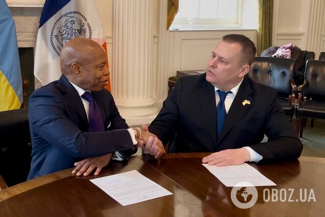 У США Філатов підписав угоду про дружню співпрацю Дніпра та Нью-Йорка. Фото