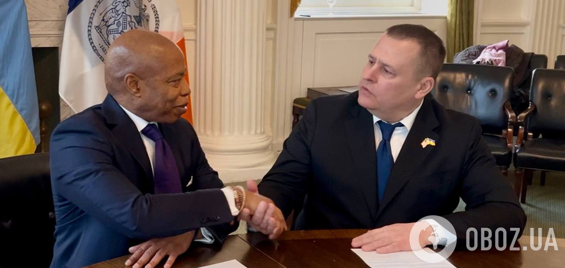 В США Филатов подписал соглашение о дружественном сотрудничестве Днепра и Нью-Йорка. Фото